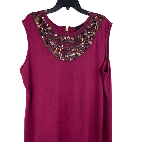 IMAN Women Sleeveless Stretch Midi Dress Size 2X - Picture 5 of 6